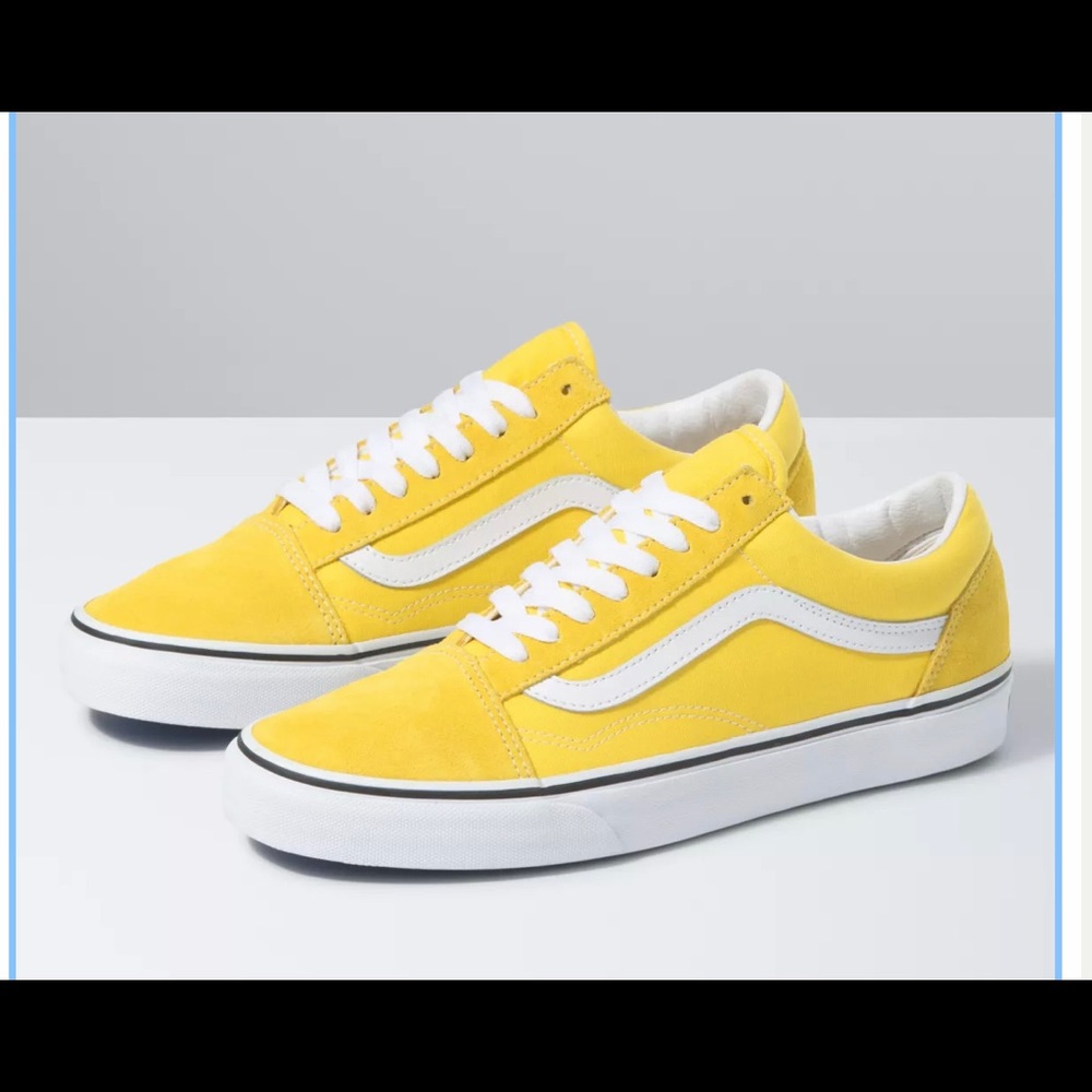 Yellow old skool vans
